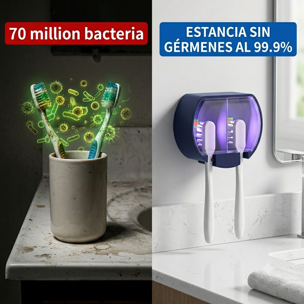 Lumora™ Sterilizador UV para Cepillos de Dientes.