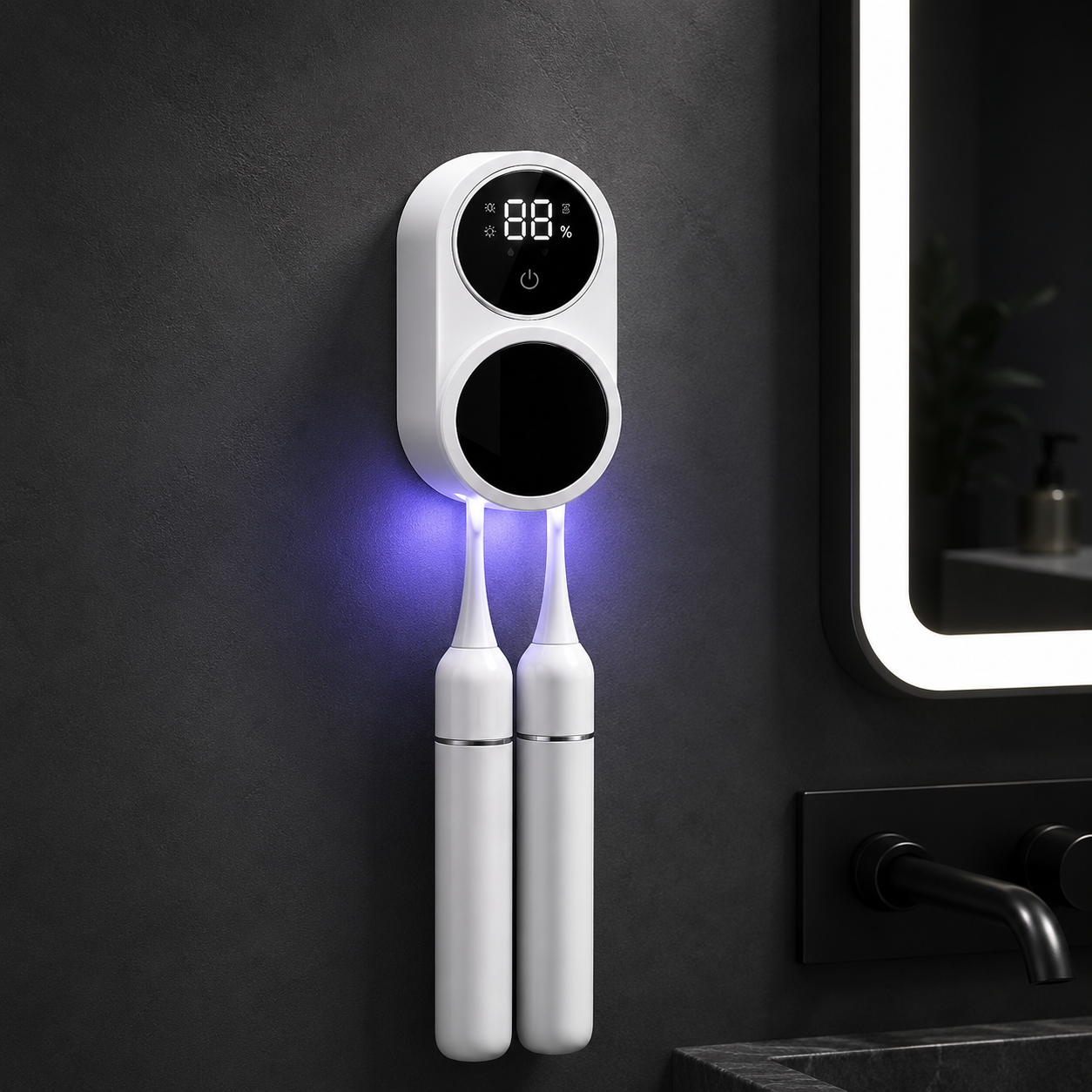 Lumora™ Sterilizador UV para Cepillos de Dientes.
