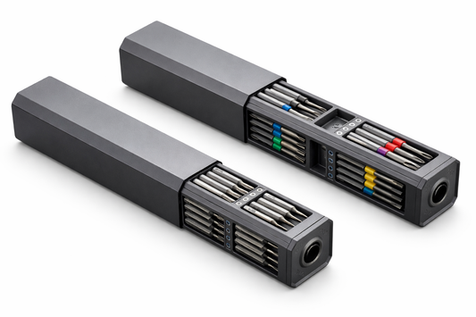 Juego de destornilladores magnético portable profesional .
46 en 1.